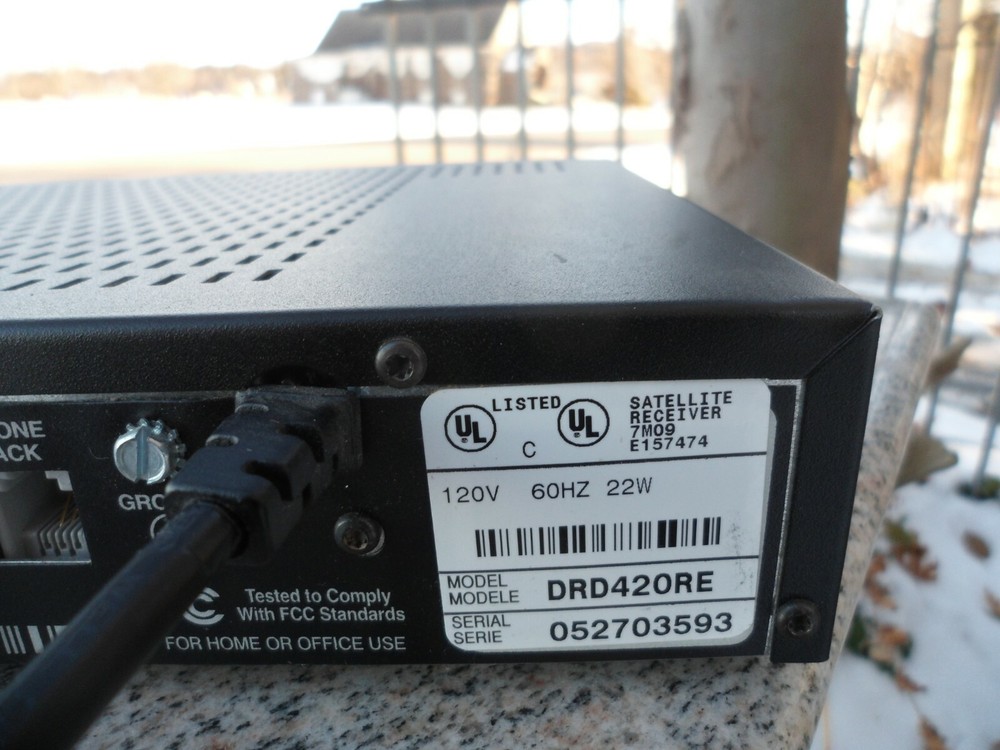 RCA Model DRD42ORE Directv Plus Satellite Receiver 7M09 Black NO Remote