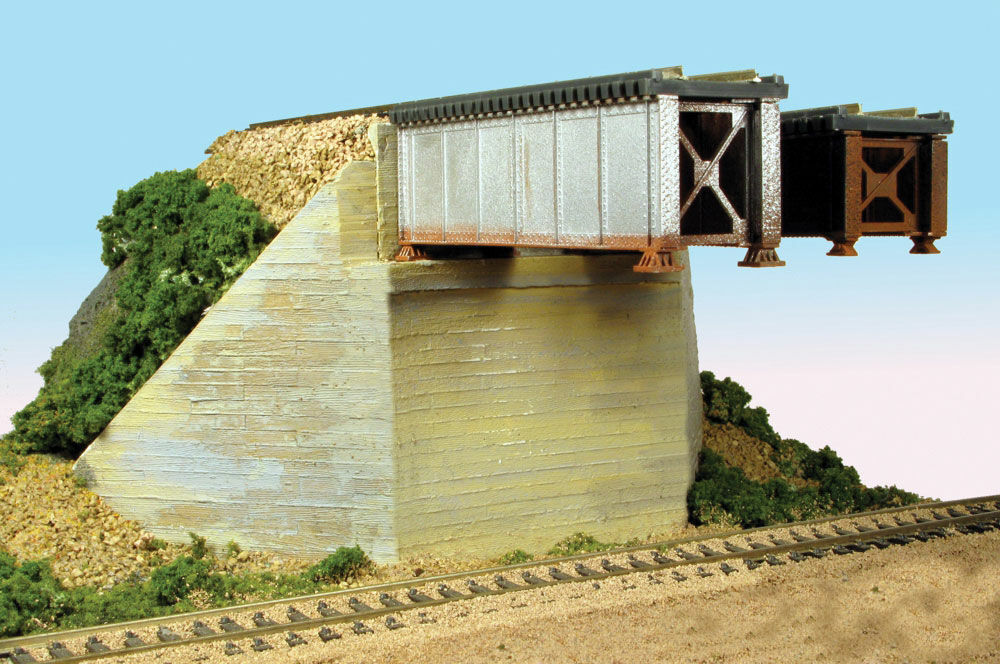 Monroe Models HO Bridge Abutment Wide pkg(2) 138