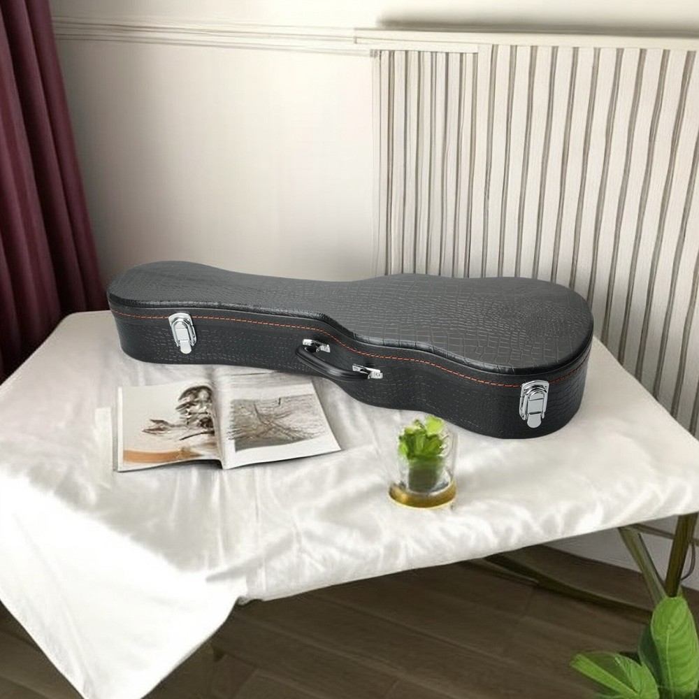 26-Inch Ukulele Hardshell Case - Molded To Body​, ​Python Embossed Texture & PVC
