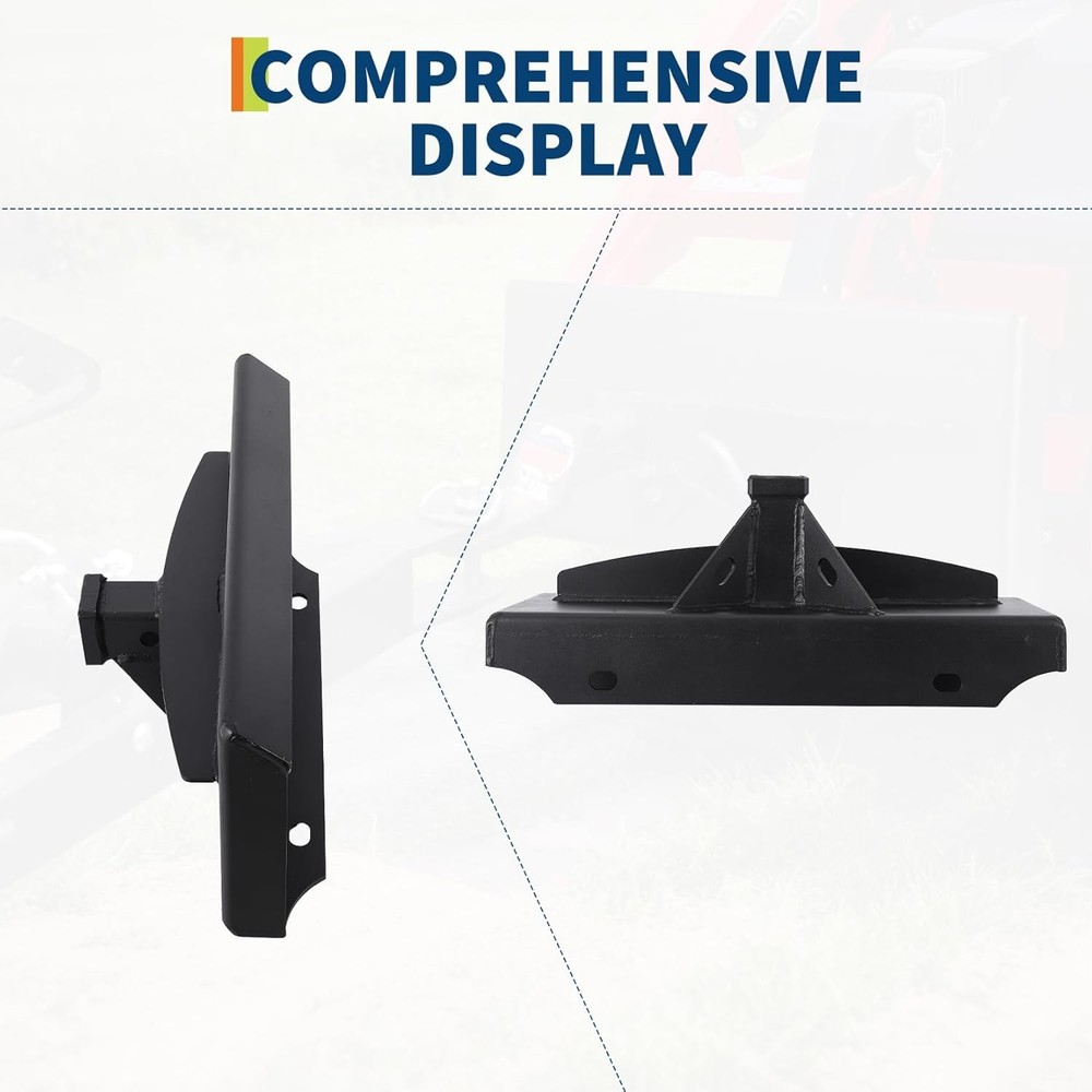 1/4" Mini Skid Steer Mount Plate 2" Receiver Loader Hitch Mini Quick Tach 24"