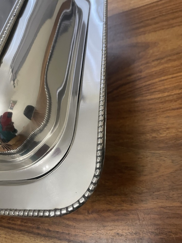 Vintage Covered Serving Dish Silver Plated 5 Pieces Sets.