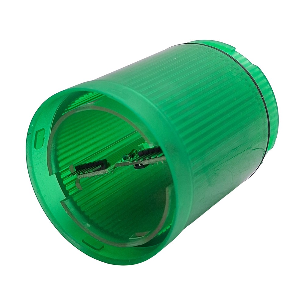 Cutler-Hammer E26B3V2 LED Tower Stacklight, Green, Incandescent, 24VDC Lamp