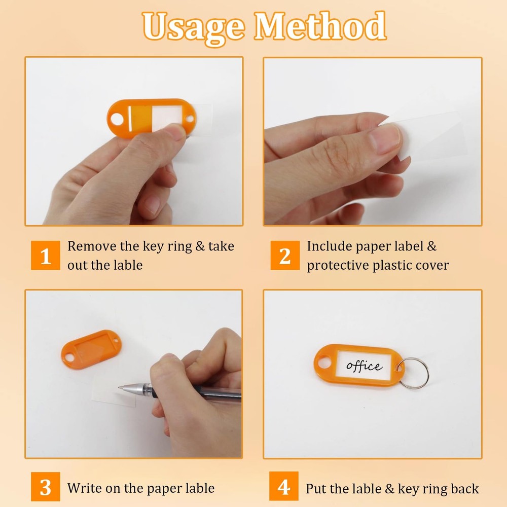 54 Key Portable Key Organizer, Handle, Fireproof, Waterproof Case, Tags