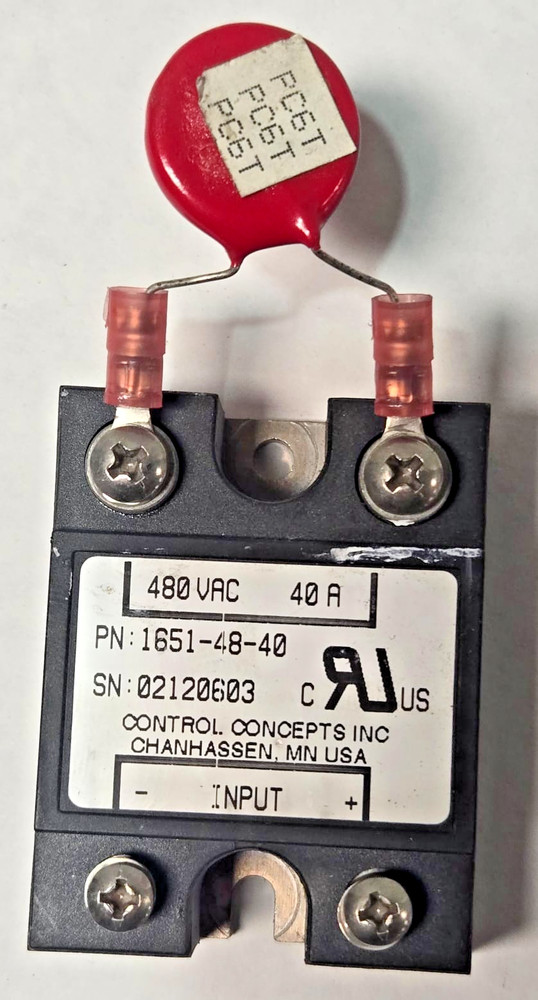 Control Concepts 1651-48-40 Solid State Relay 480 VAC 40 A