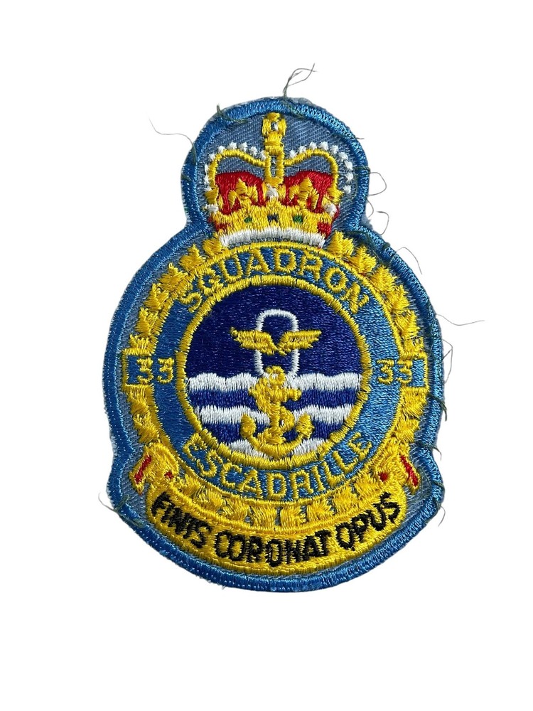 Canadian Forces RCAF 33 Squadron Heraldic Patch Vintage