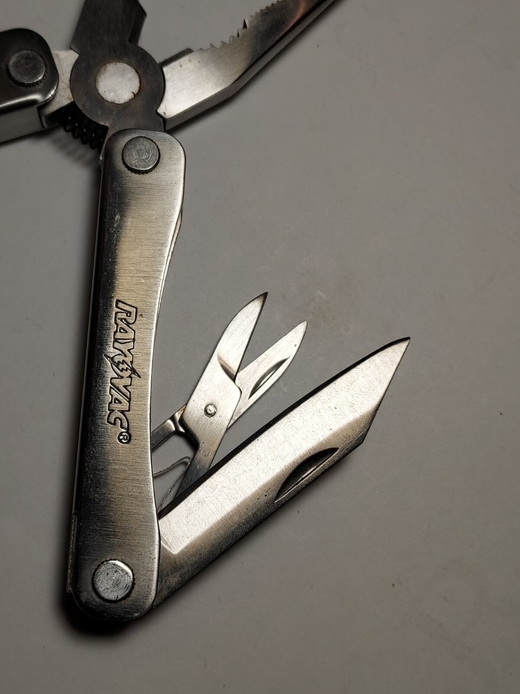 Stainless Steel Multi Tool advertising Rayovac
