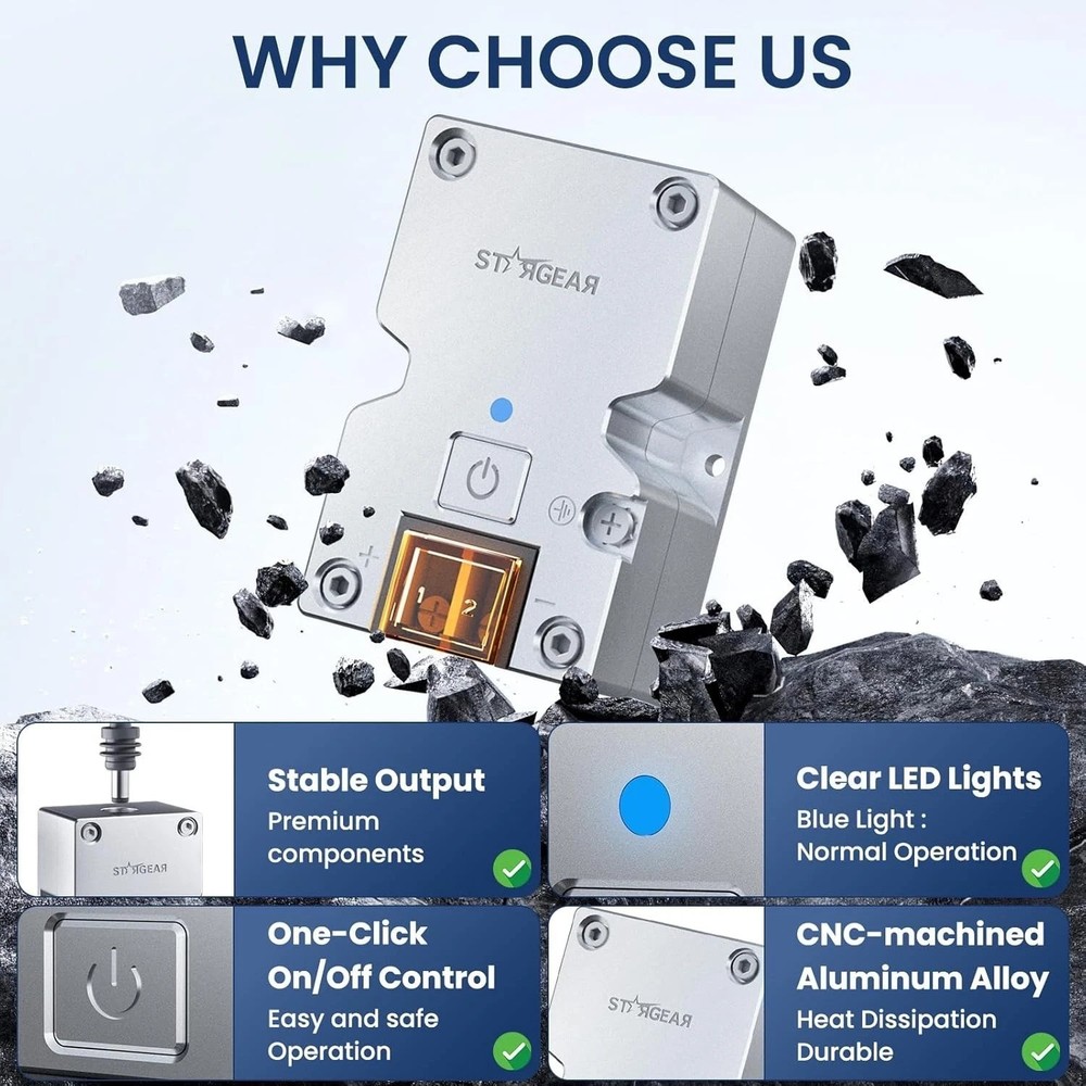 Starlink Mini 12V Boost Adapter with Safety Features