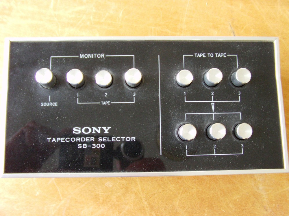 Sony SB-300 Tapecorder Selector Switch Box 3 Deck