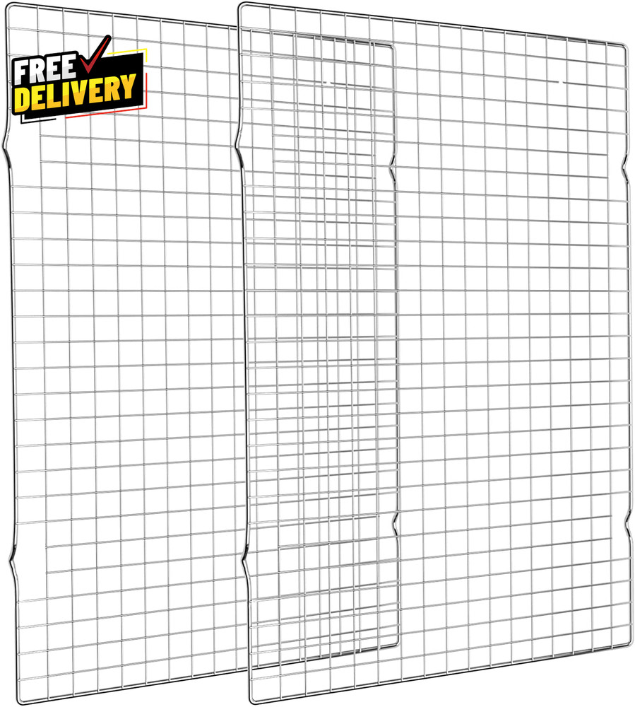 Cooling Rack for Baking 2 Pack 16X10 Inches Baking Rack Thick Wire Cookie Rack