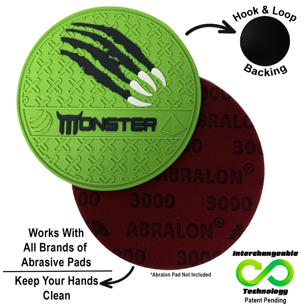 bowlingball.com Monster Interchangeable Grip Shammy Pad w/Removeable &