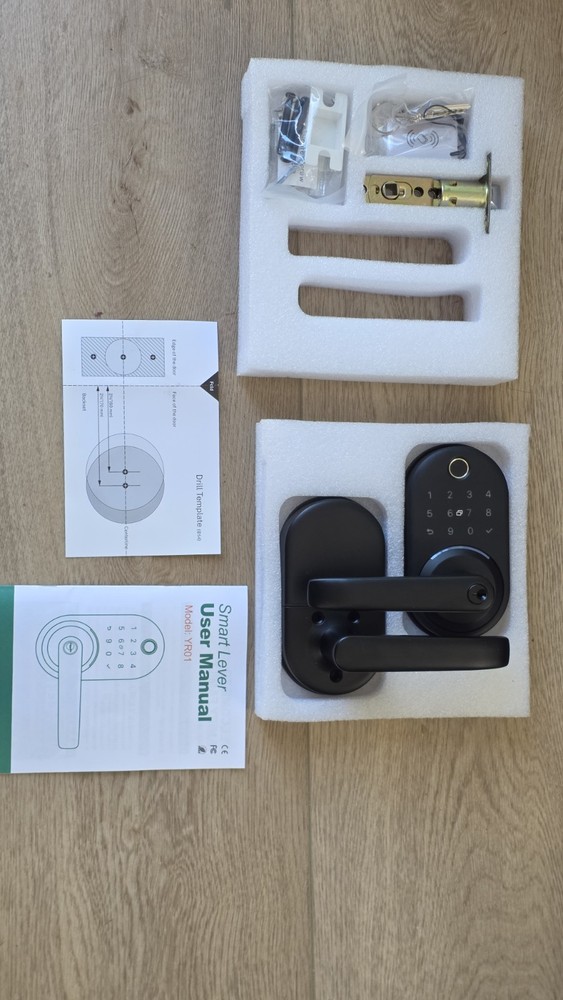 YAMIRY YR01 Combination Keypad Smart Lock Black Keyless Entry