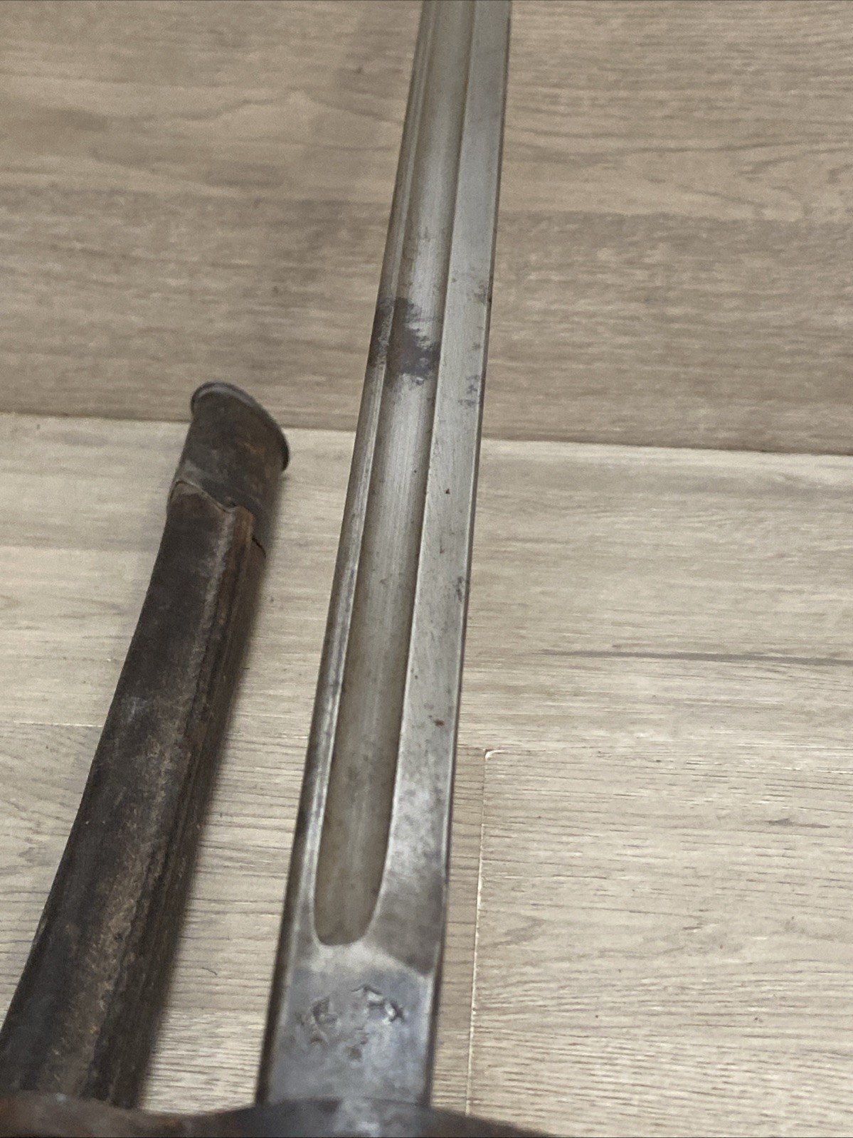 RARE ORIGINAL US MADE BRITISH M1913 BAYONET AND SCABBARD MAKER WINCHESTER 1917