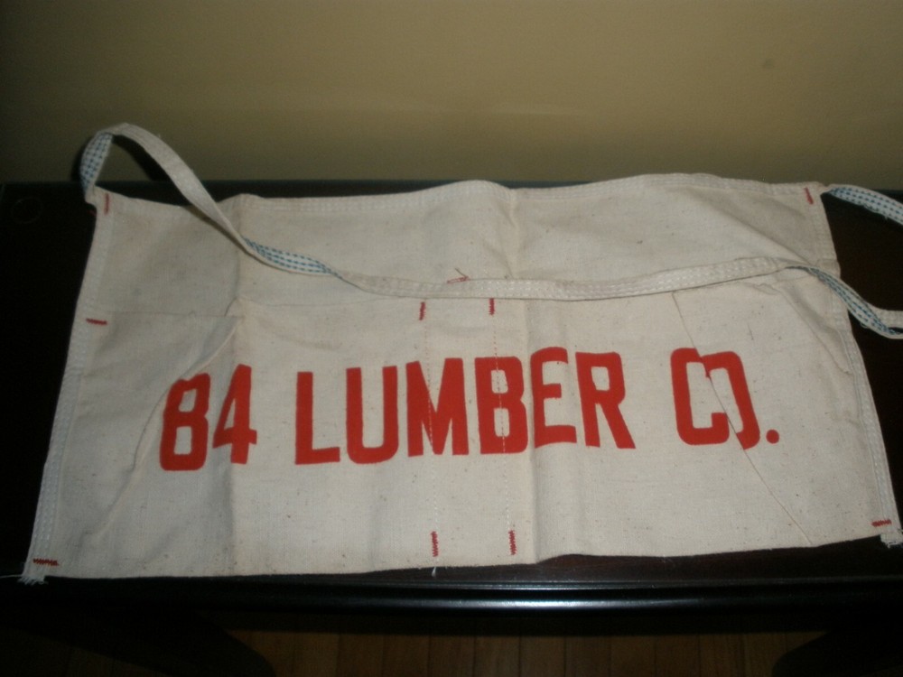 vintage 84 Lumber Canvas Nail Bag EUC