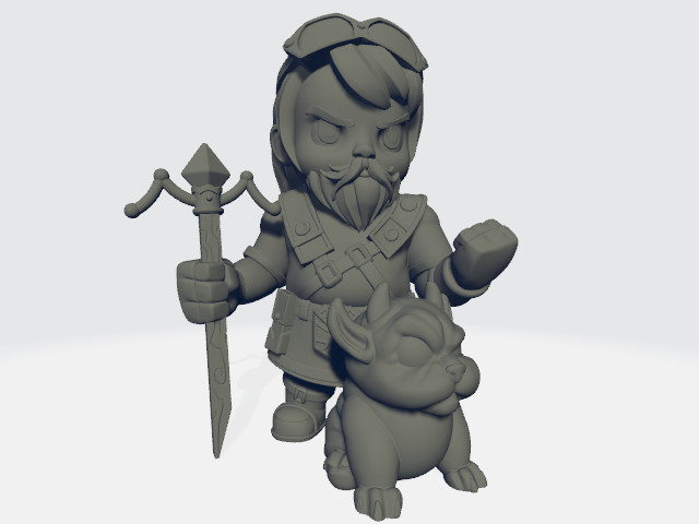 Chibiatures - Alchemist W/Dog