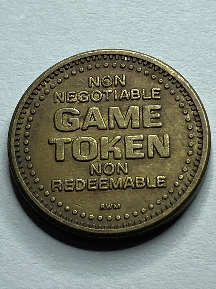RARE SUPER GAMES ARCADE TOKEN DEFUNCT TIGER #rv1