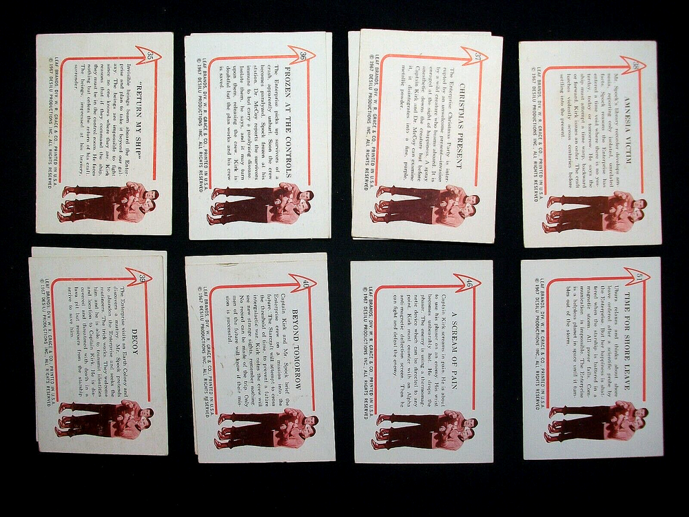 1967 Leaf STAR TREK cards QUANTITY U PICK READ DESCRIPTION FOR LIST