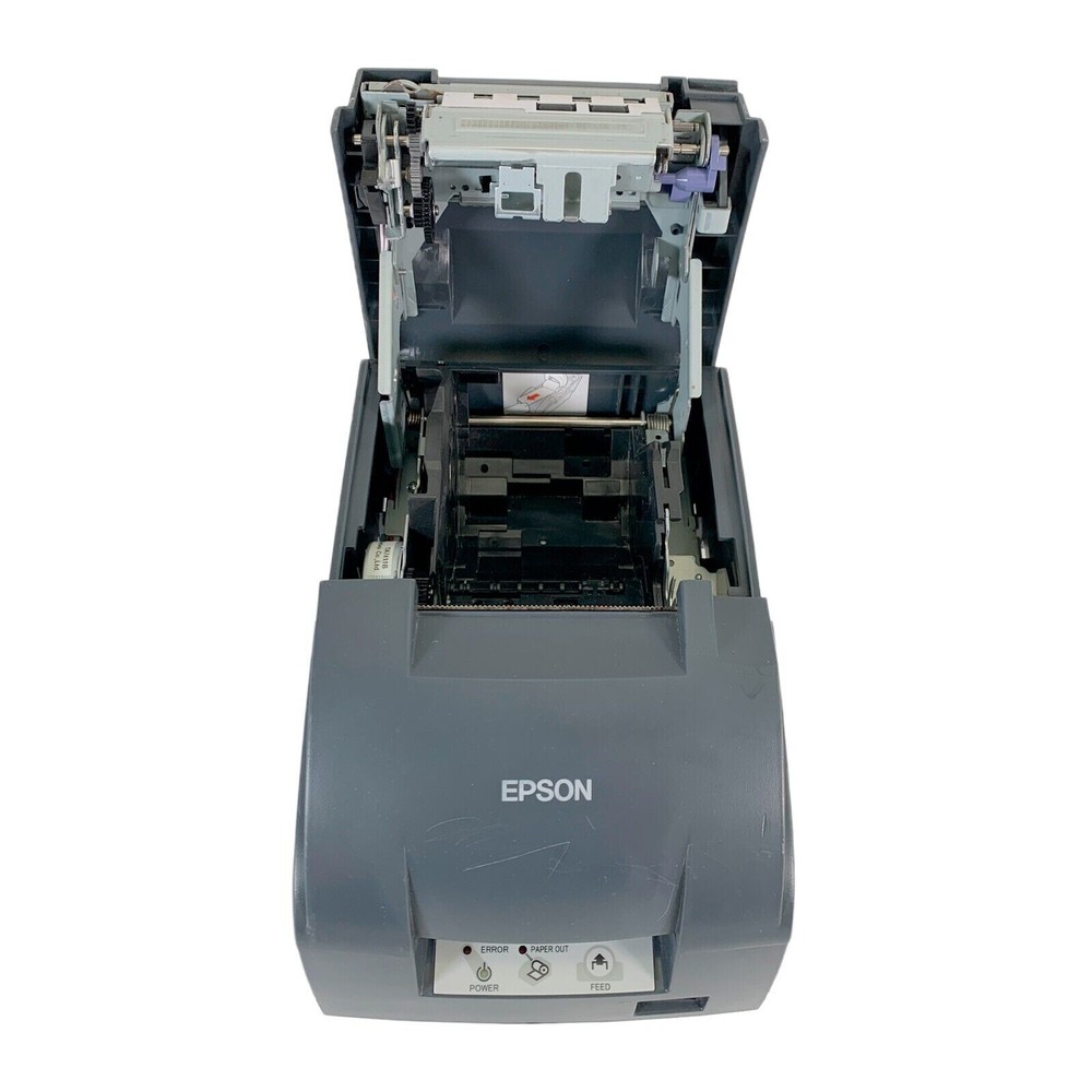 Epson TM-U220B Dot Matrix POS Receipt Printer LAN USB with AC Adapter TESTED