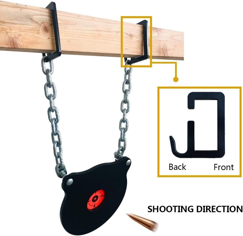 Target Stand Bracket Kit, 2x4 Mounting Bracket with Shooting Target Hanging Hook