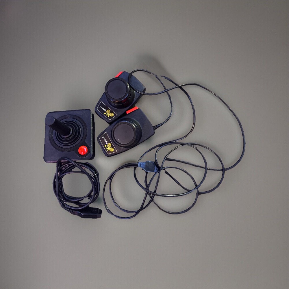 Vintage Atari CX-2600A Console Video Computer System W/ Controllers Tested