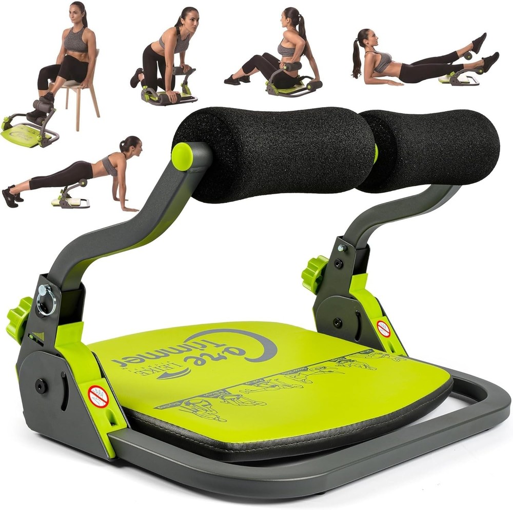 Leikefitness Foldable Ab Machine Core Trainer Adjustable Auto Rebound Abdominal