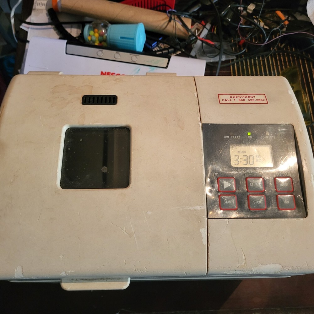 Tested 💥 Retro 💥 Sunbeam Oyster Model 4810 Automatic Bread Maker Machine