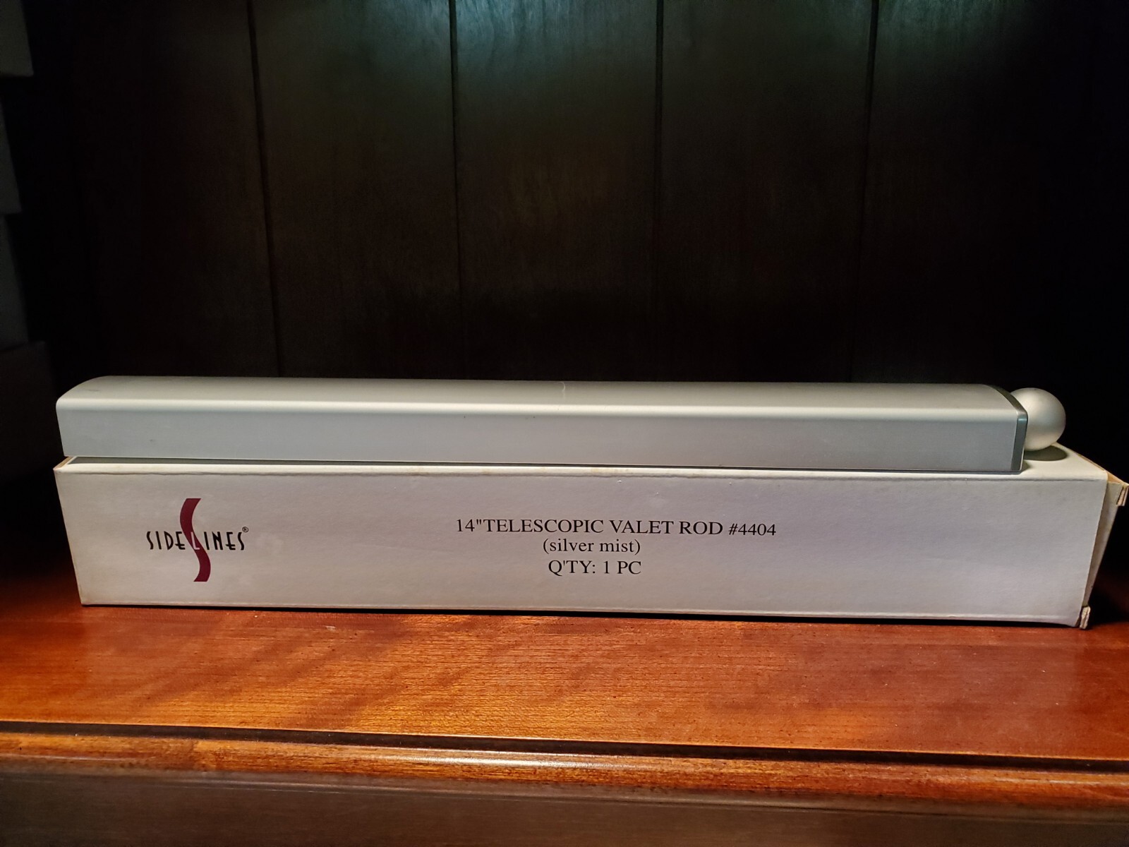 Sidelines 14" Telescoping Valet Rod Silver Mist Volume Discounts