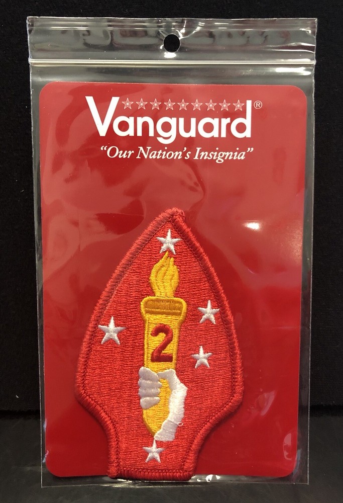 USMC 2ND MARINE DIVISION EMBROIDERED SHOULDER PATCH, AUCTION 1