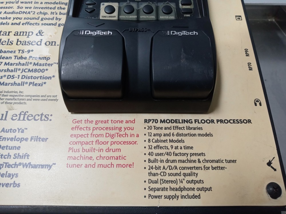 DigiTech Audio DNA2 Modeling Guitar Processor RP90+RP70 on Cabinet