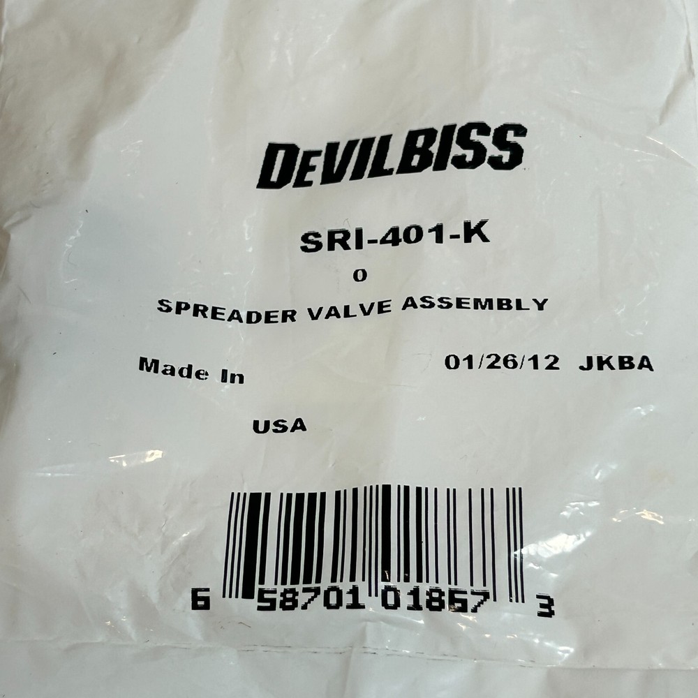 DEVILBISS - SRI-401-K SPREADER VALVE ASSEMBLY (D504)