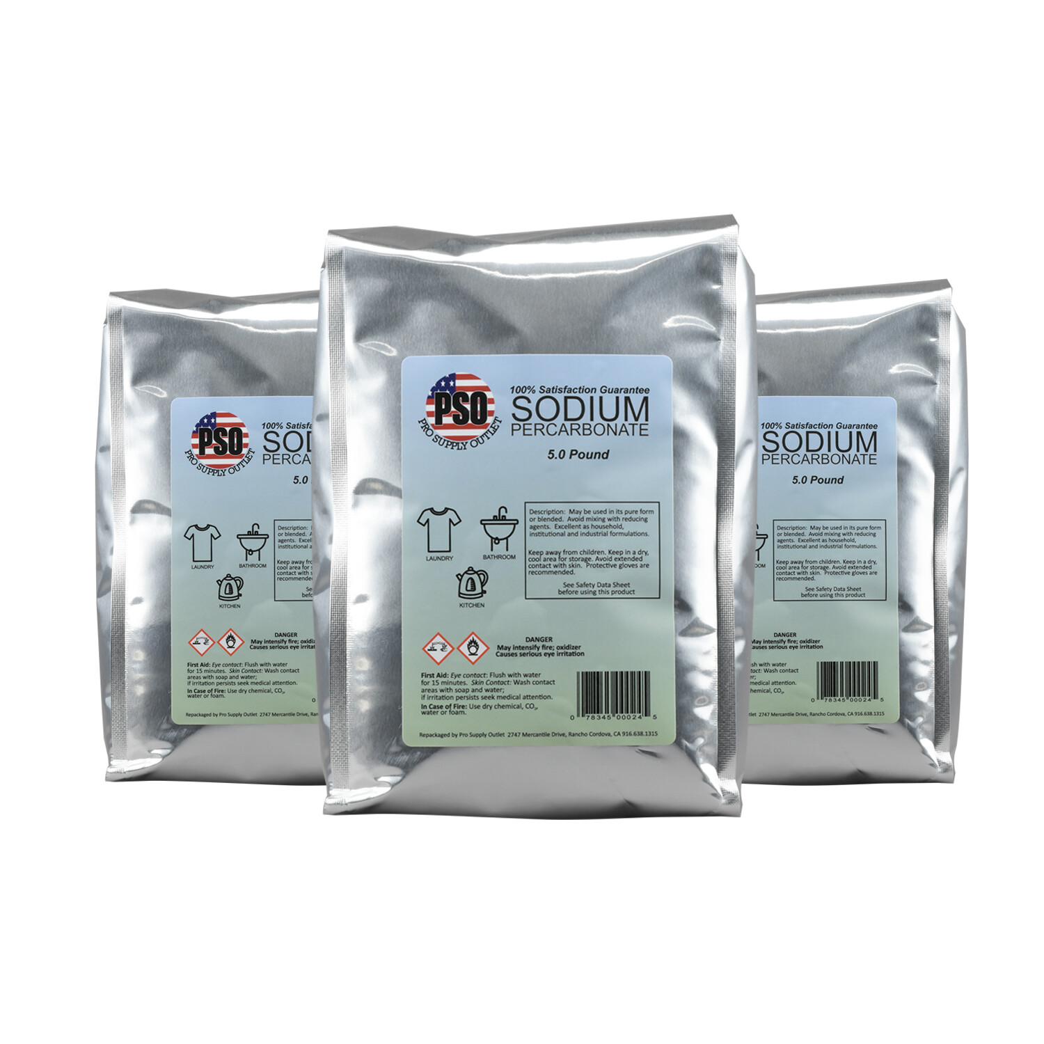 5lb Granular Coated Sodium Percarbonate-hydrogen peroxide-Oxidizing agent