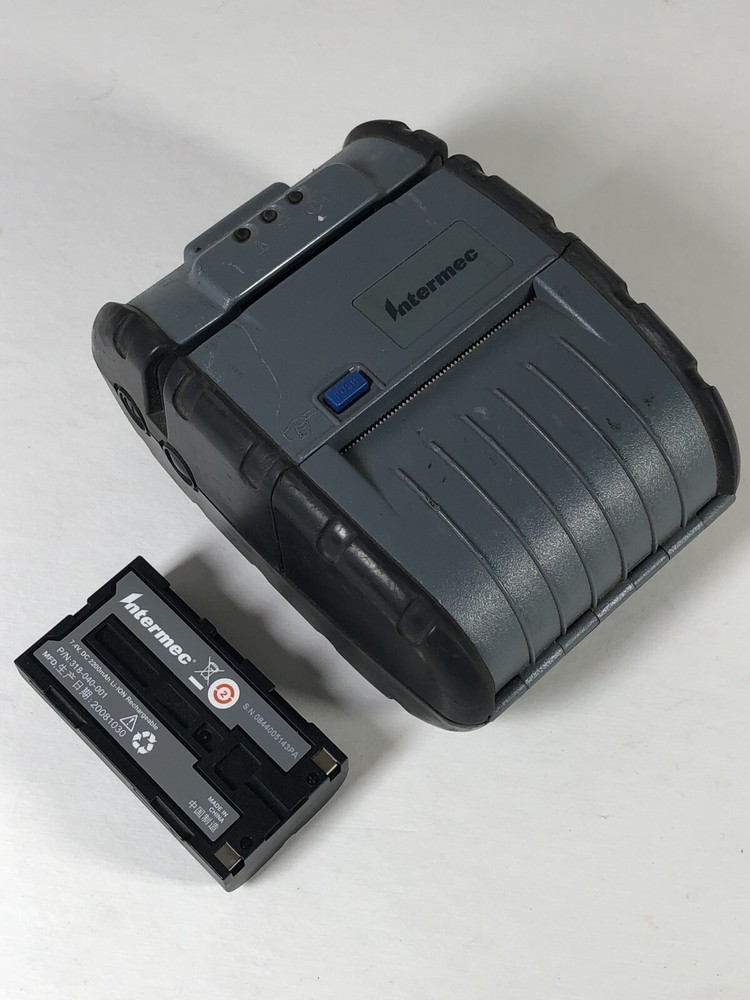 INTERMEC PB2A021E BLUETOOTH MOBILE RECEIPT THERMAL BARCODE PRINTER & BATTERY
