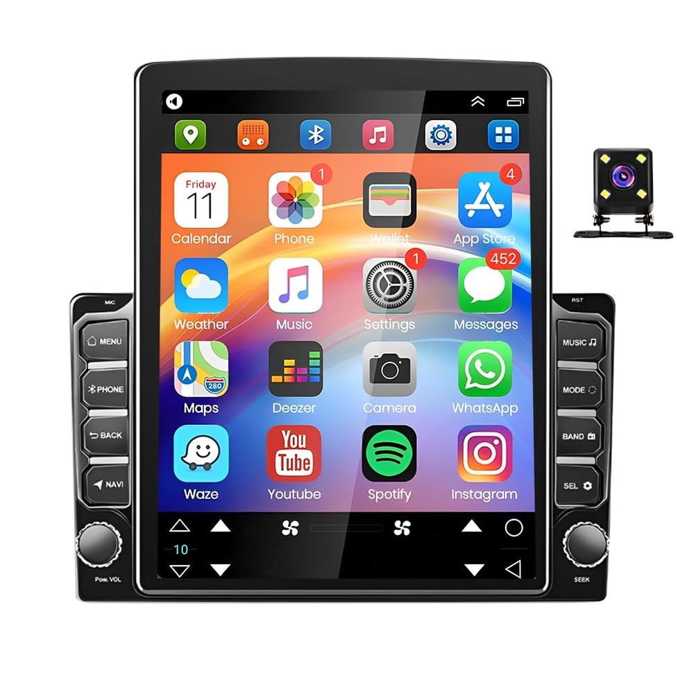 Android 13 Car Stereo 9.7" Touch Screen Wireless Carplay Android Auto