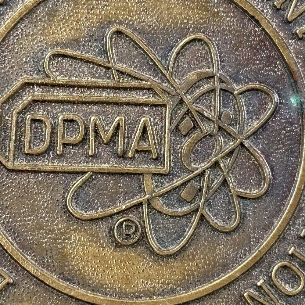 Data Processing Management Association Vintage DPMA Metal Logo 1951