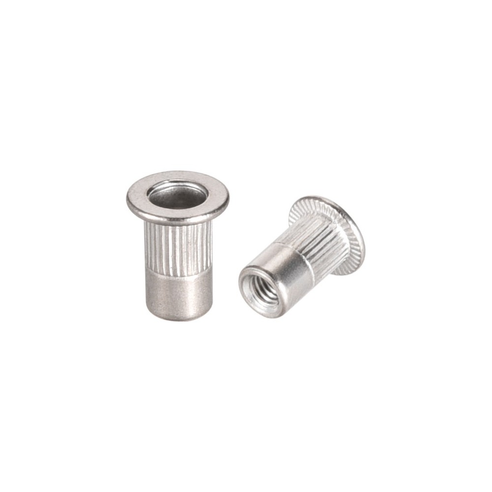 20pcs M3 304 Stainless Steel Rivet Nuts Flat Head Insert
