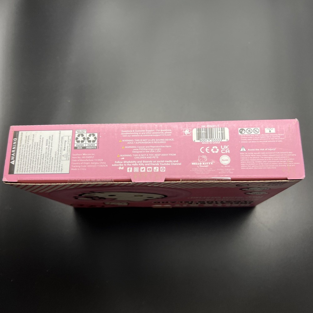 Hello Kitty Inflatable Floating Island Float Large - 4' Diameter NIP