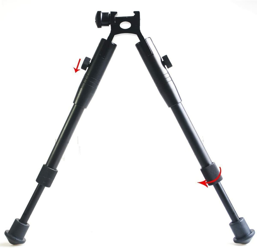 Bipod Mount Adjustable Spring Return Rail Mount Bipod for 20mm Picatinny Rail