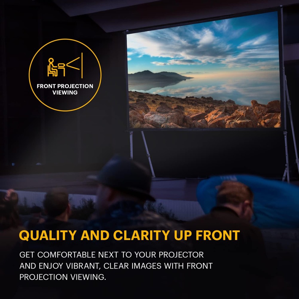Kodak Portable Projection Screen 150” with Foldable Legs and Front Projection