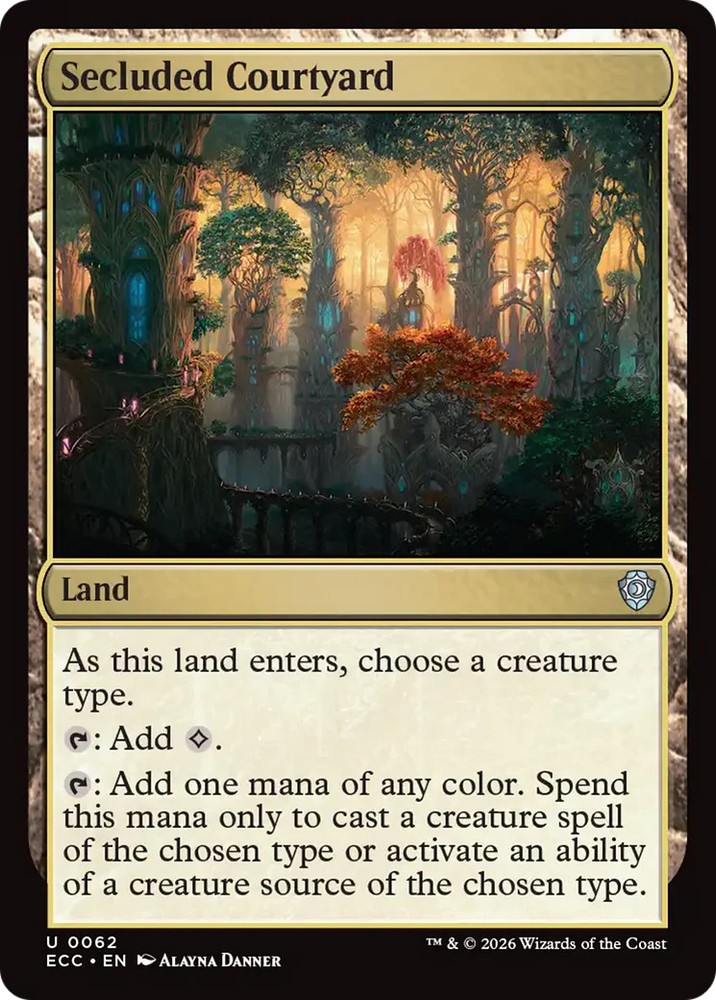 Secluded Courtyard [Lorwyn Eclipsed Commander]