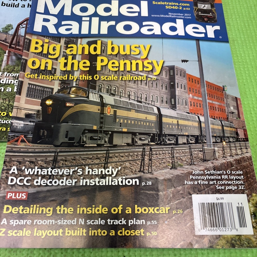 Model Railroader Magazine Lot Year 2017