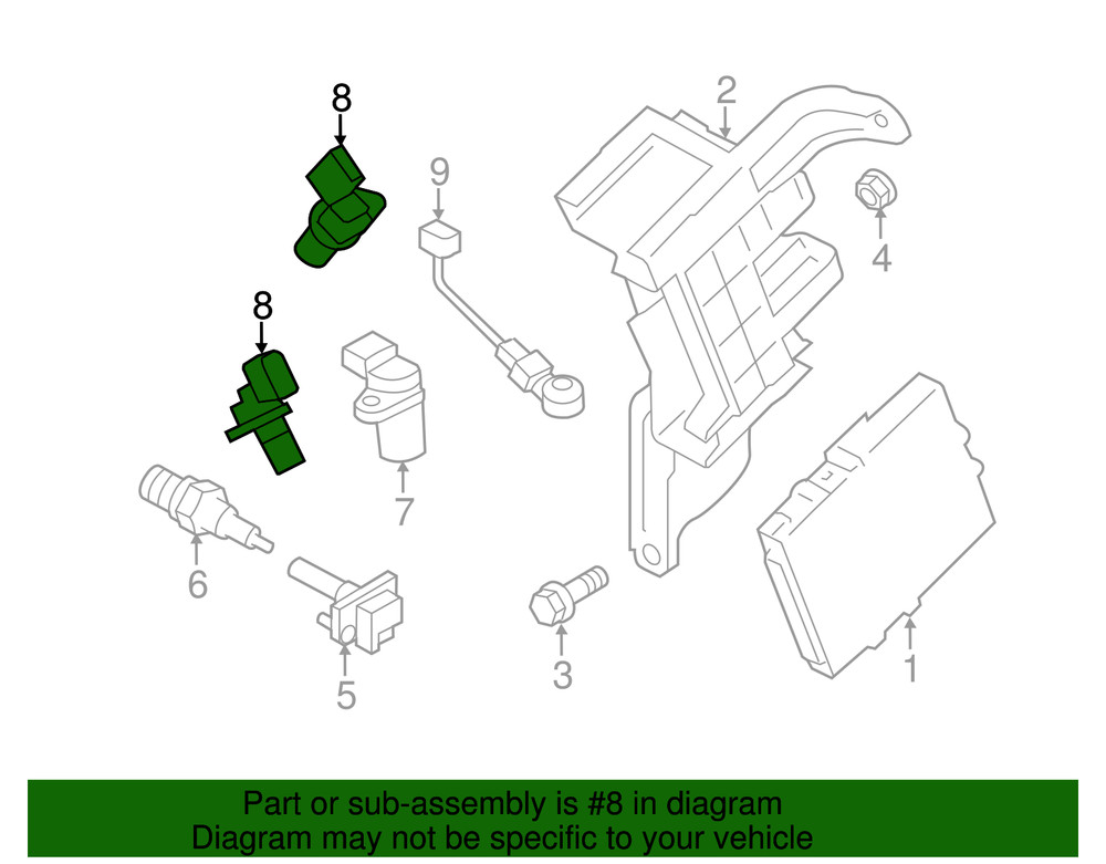 Genuine Subaru Engine Camshaft Position Sensor 22056AA200