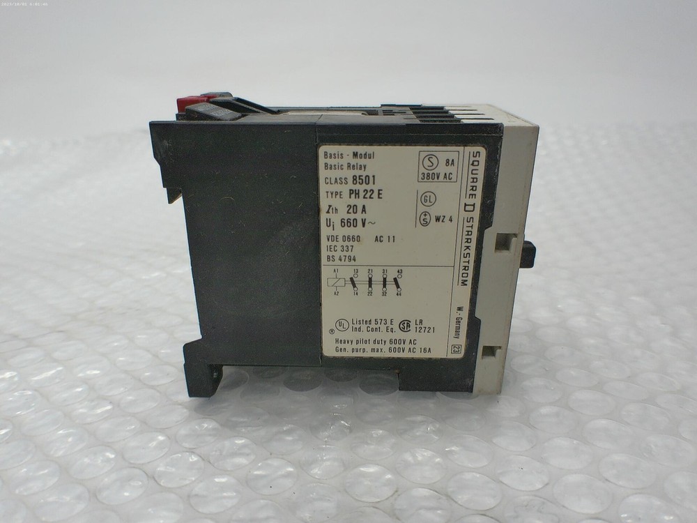 SQUARE D 8501-PH22E CONTACTOR 480V UNMP