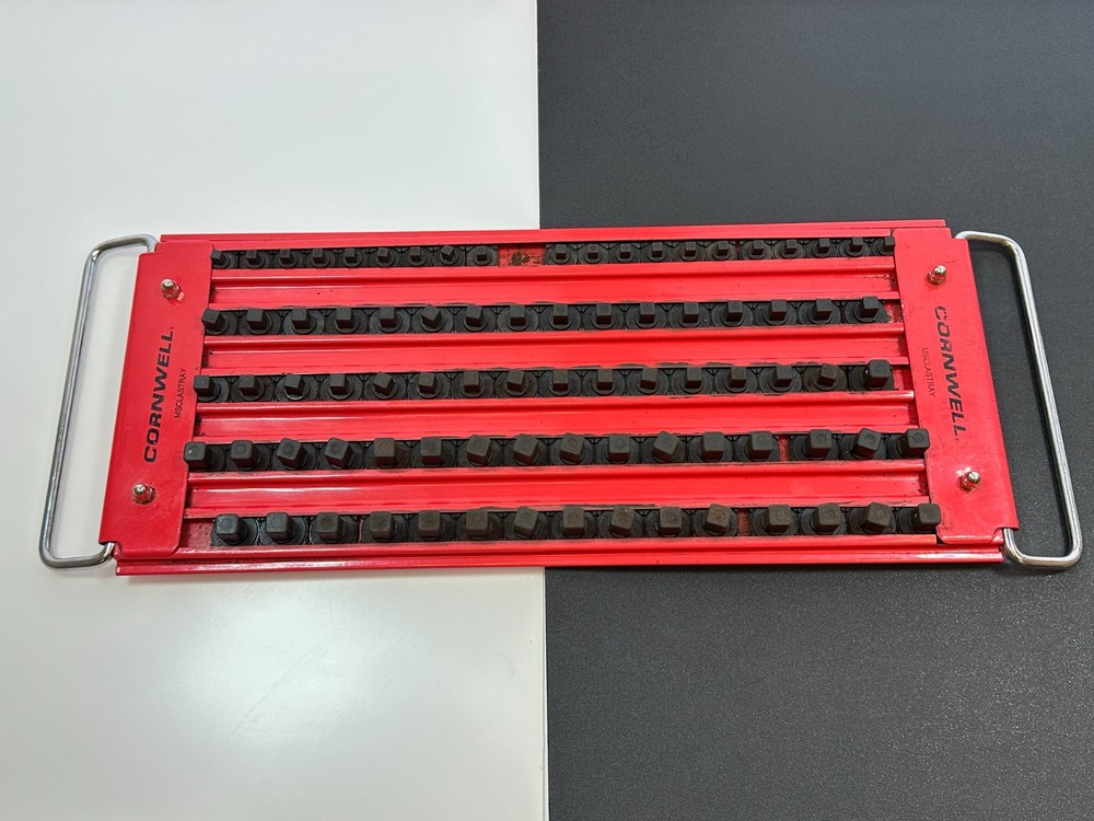 Cornwell Tools MSCLASTRAY (RED) Lock-A-Socket Metal Socket Holder Tray