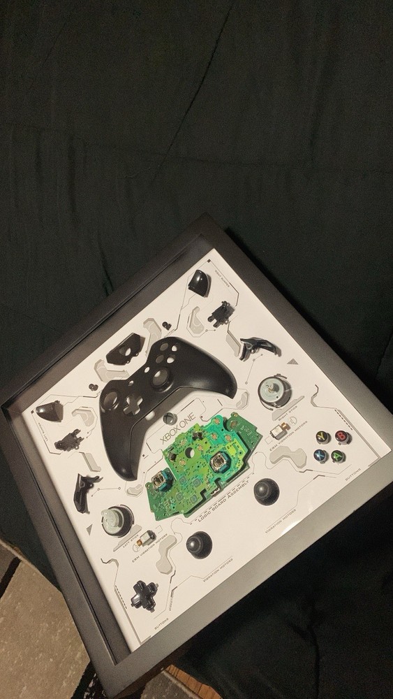 Xbox Disassembled Controller Framed Wall Art