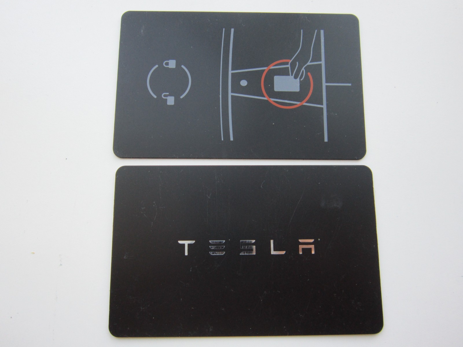 2 x OEM 2017-2025 TESLA MODEL 3 Y S X Cybertruck KEY CARD /Worn