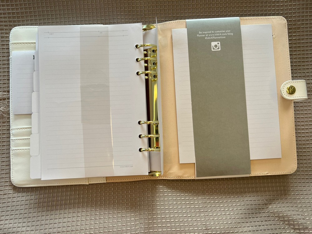 Kikki K Leather Personal Planner - BNIB (A5)