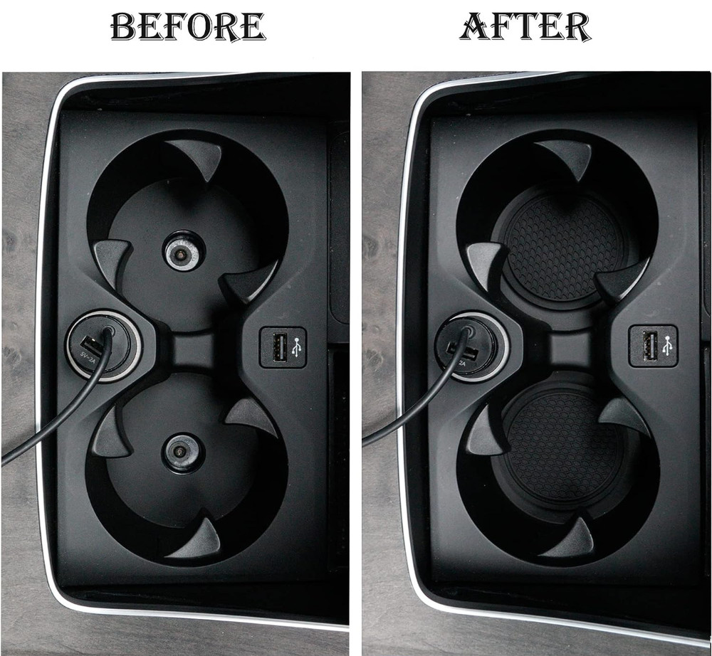 SINGARO Car Cup Coaster, 4PCS Universal Non-Slip Cup Holders Embedded