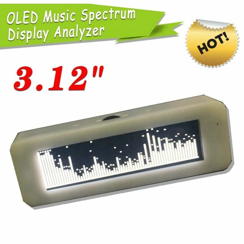 3.12" OLED Music Spectrum Display Analyzer Rhythm VU Meter Audio Level Indicator