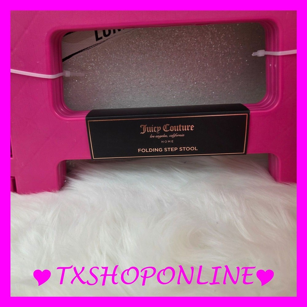 💕💕Juicy Couture Home Folding Step Stool 💕💕 NWT