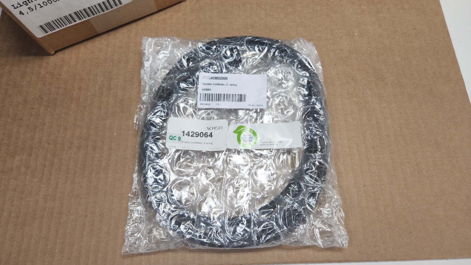 Zeiss 435540-9002-000 Schott 1429064 Light Guide Dual Flex 4.5/1000mm ECO