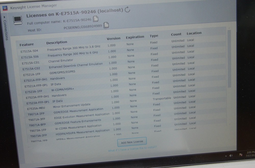 Agilent Keysight E7515A 4G UXM Wireless Communications Test Set